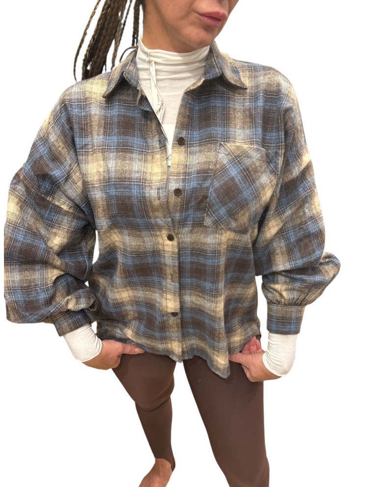 Camicia quadroni -  oversize fashion