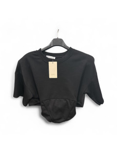 T-shirt Corset Style nera