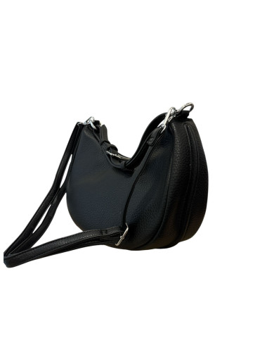 Borsa nera - a tracolla in ecopelle