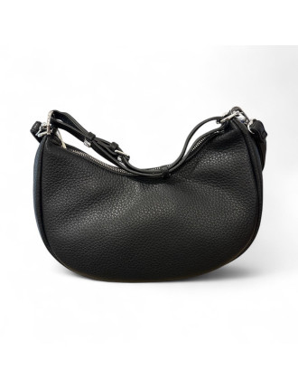 Borsa nera - a tracolla in ecopelle