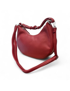 Borsa bordò - a tracolla in ecopelle